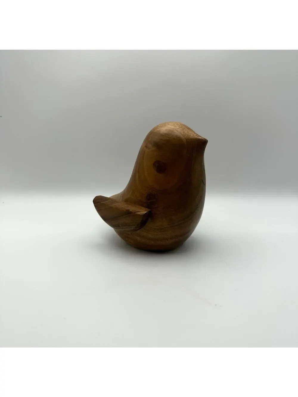 Crate & Barrel Easter Spring Wooden Small Chick Figurine Decor 5